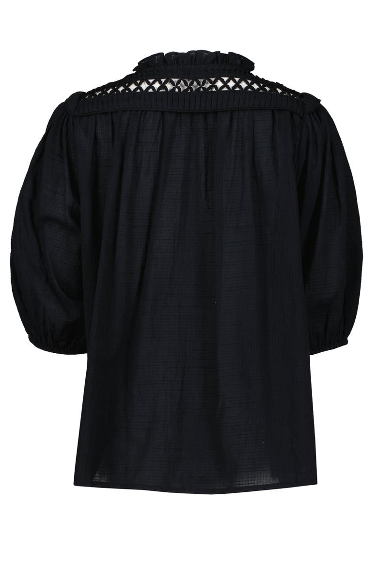 Chelsea Detail Blouse, Alternate, color, Soft Black