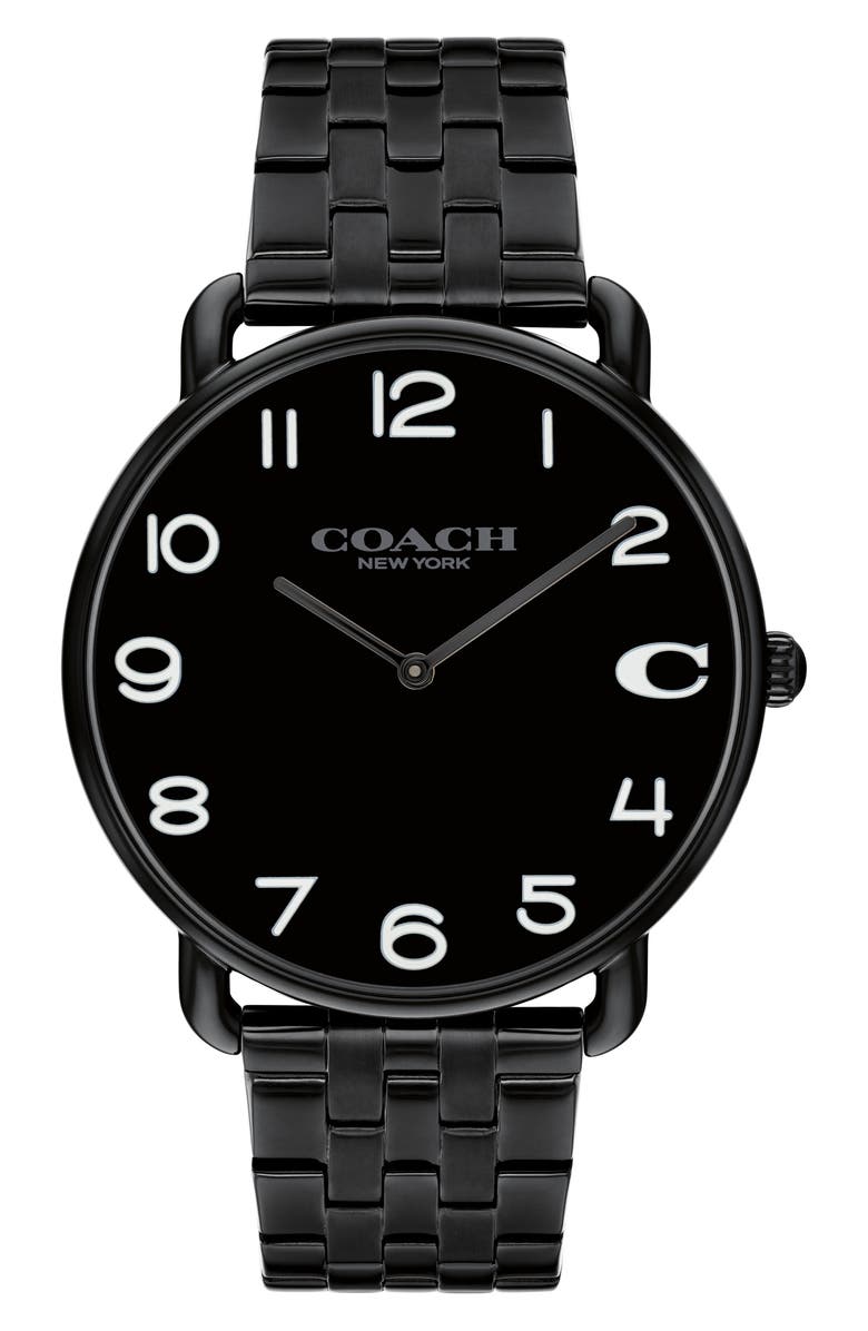 COACH Elliot Bracelet Watch, 41mm, Main, color, Black
