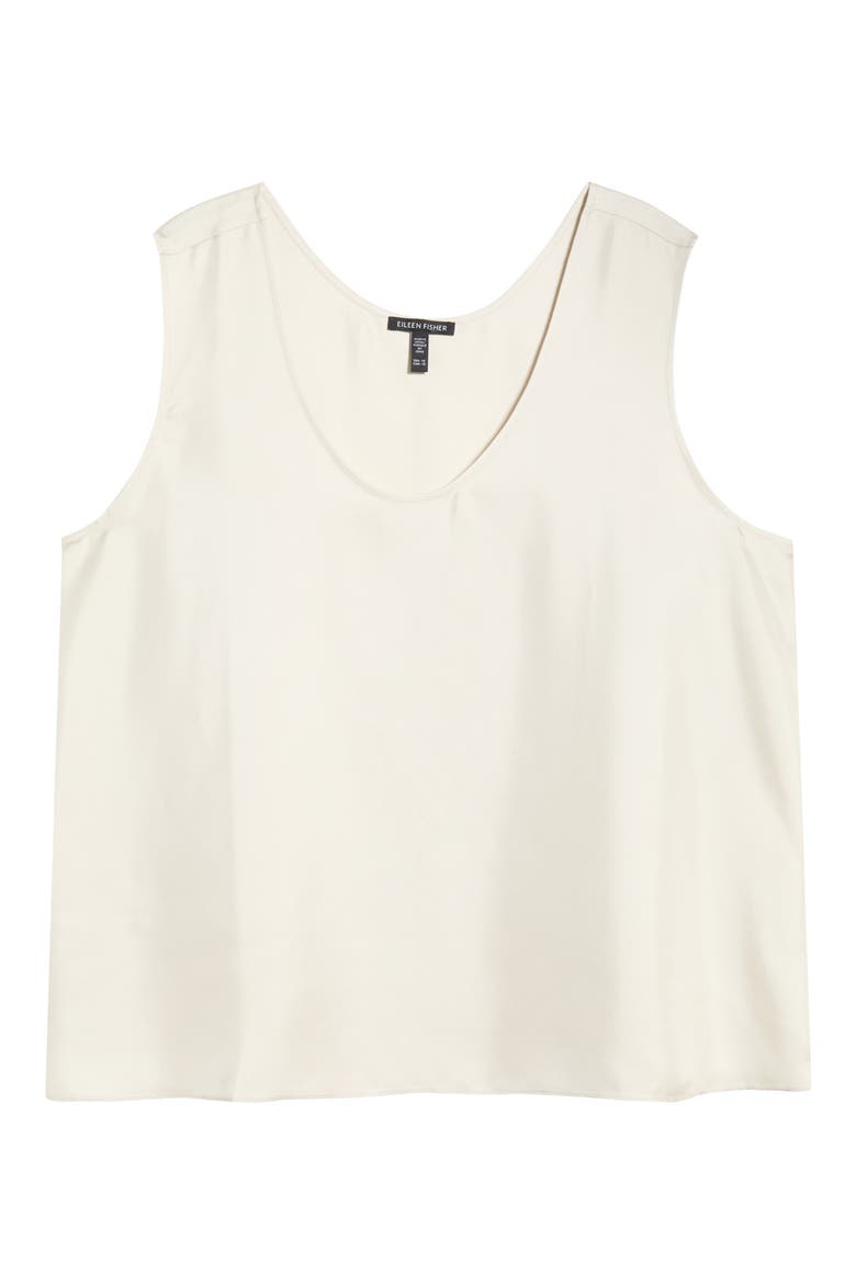 Scoop Neck Silk Tank, Alternate, color, PLSTR