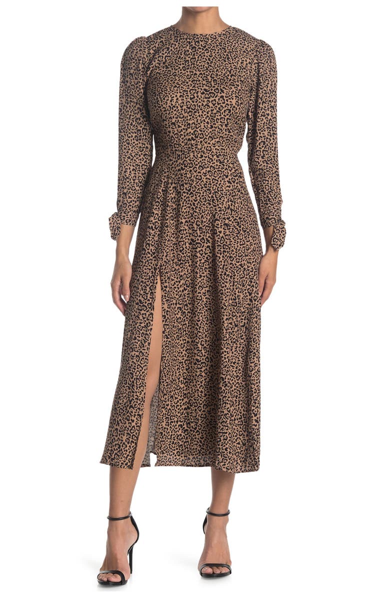 Reformation Zelda Double Slit Dress, Main, color,