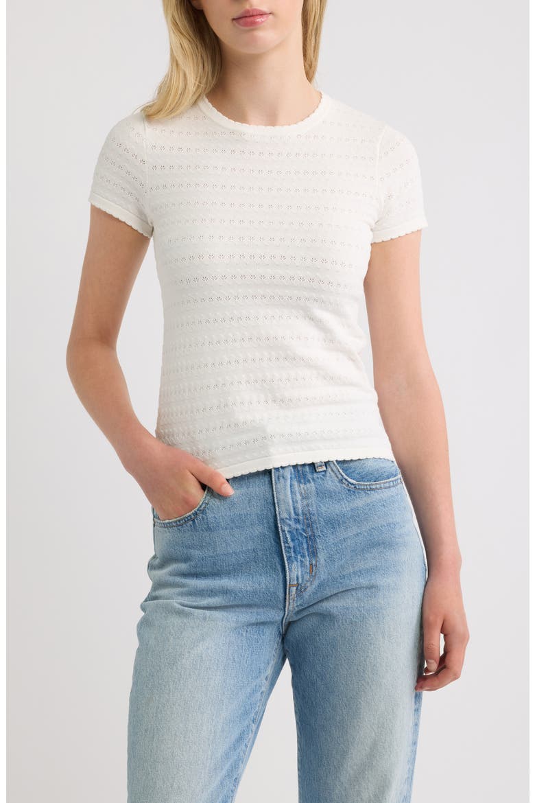 Lisandra Knit Top, Main, color, GISELE POINTELLE VINTAGE WHITE