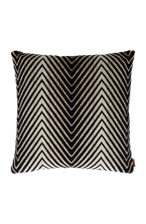 Ziggy 40x40 Cm Viscose Blend Zigzag Cushion