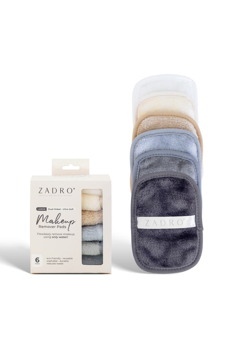 Zadro Makeup Remover Cloths, 6-Pack, Alternate, color, Neutral