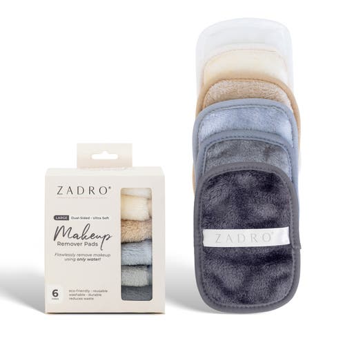 Zadro Makeup Remover Cloths, 6-pack In Neutral
