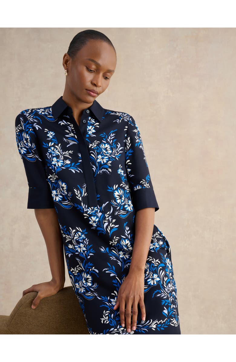 HOBBS LONDON Marciella Dress, Alternate, color, Navy Multi