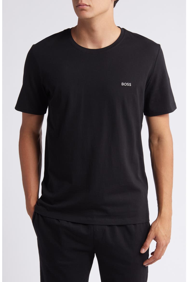 Mix Match Pajama T-Shirt, Main, color, BLACK