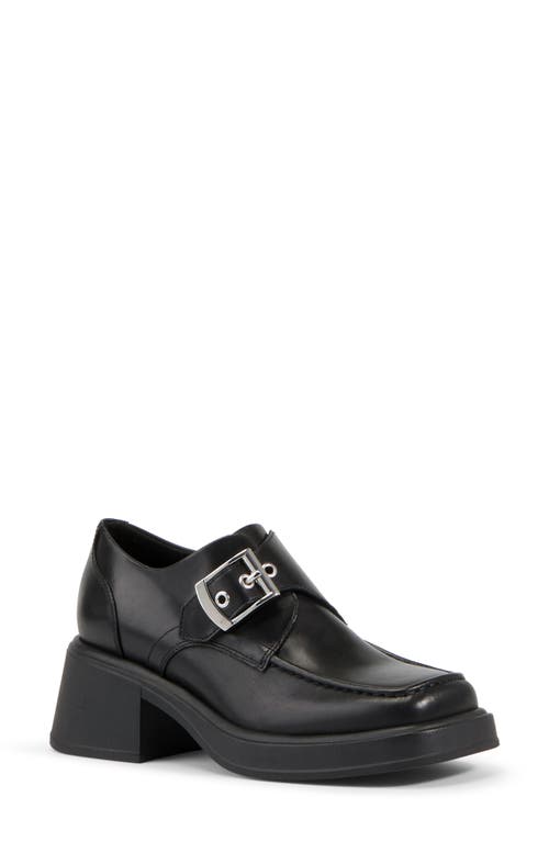 Vagabond Shoemakers Dorah Apron Toe Monk Shoe In Black