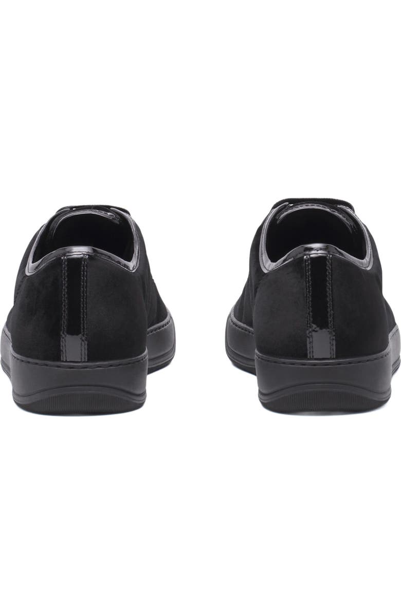 Lanvin DBB1 SNEAKERS IN VELVET AND PATENT LEATHER, Alternate, color,