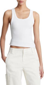 Vince Scoop Neck Rib Tank