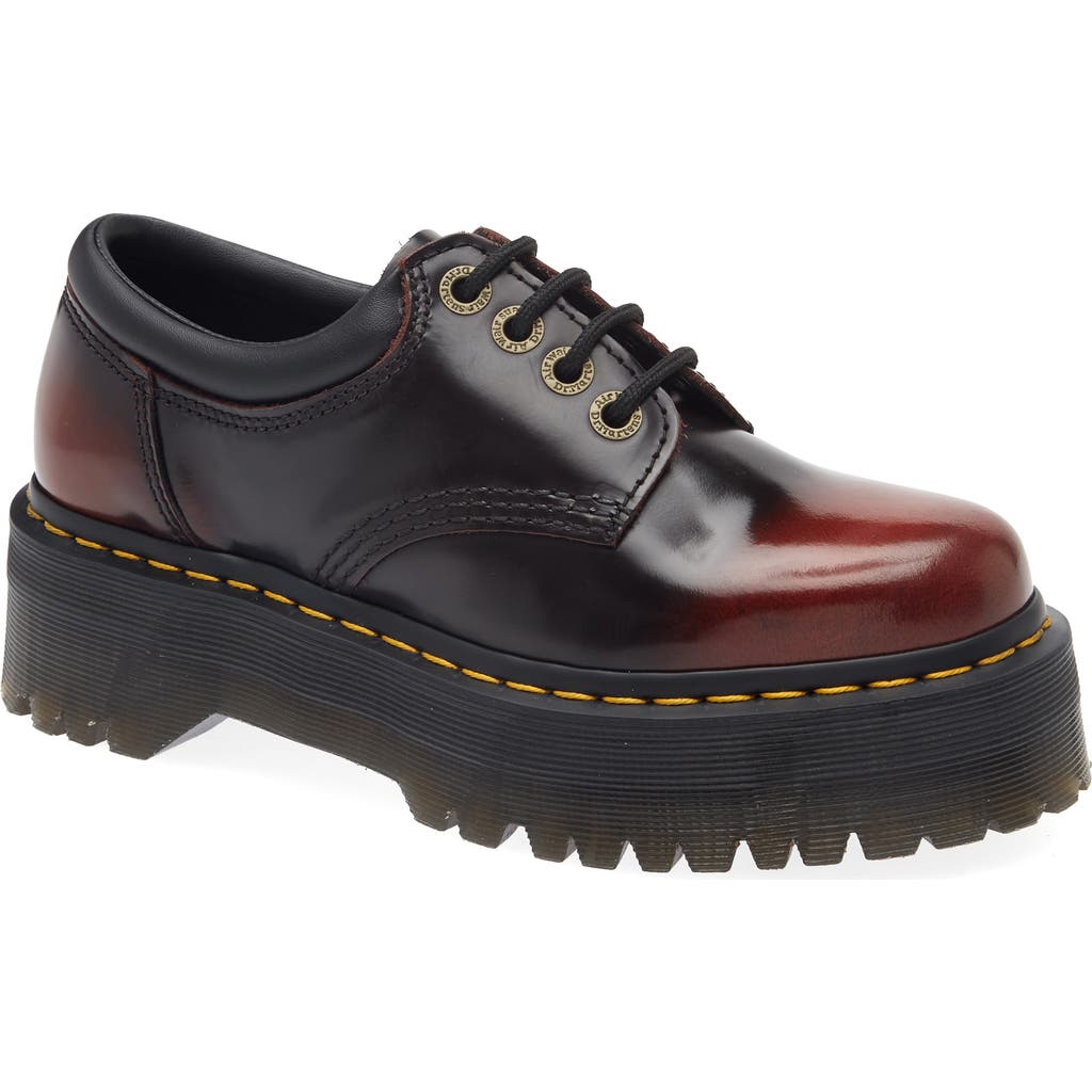 Dr. Martens 8053 Quad Platform Derby In Red
