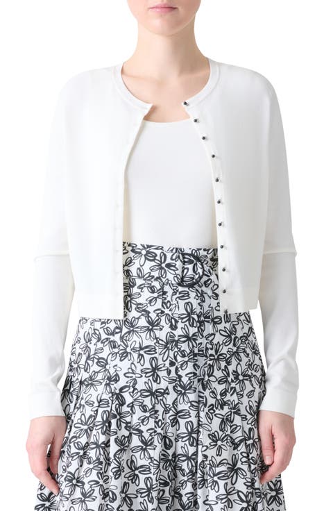 Crop Crewneck Cardigan