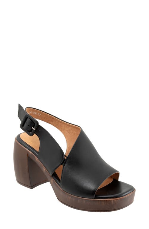 Eos Footwear Spicer Slingback Platform Sandal In Black