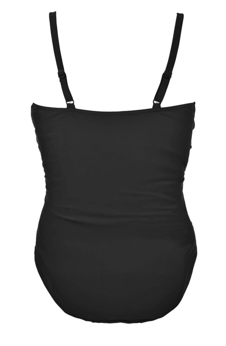 Splash About Ladies Tummy Control Bathing Suit, Alternate, color, Black