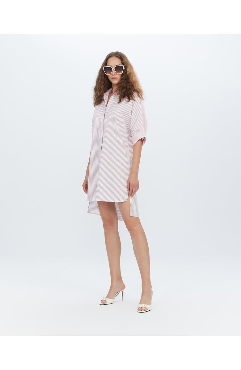THEO The Label Echo Back Button Dolman Dress, Alternate, color, Cappucino
