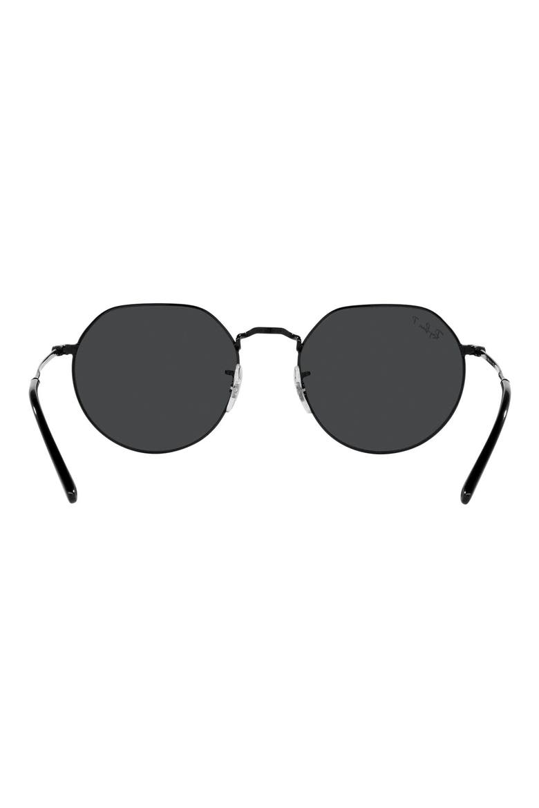 Jack 53mm Polarized Sunglasses, Alternate, color, BLACK / POLARIZED BLACK