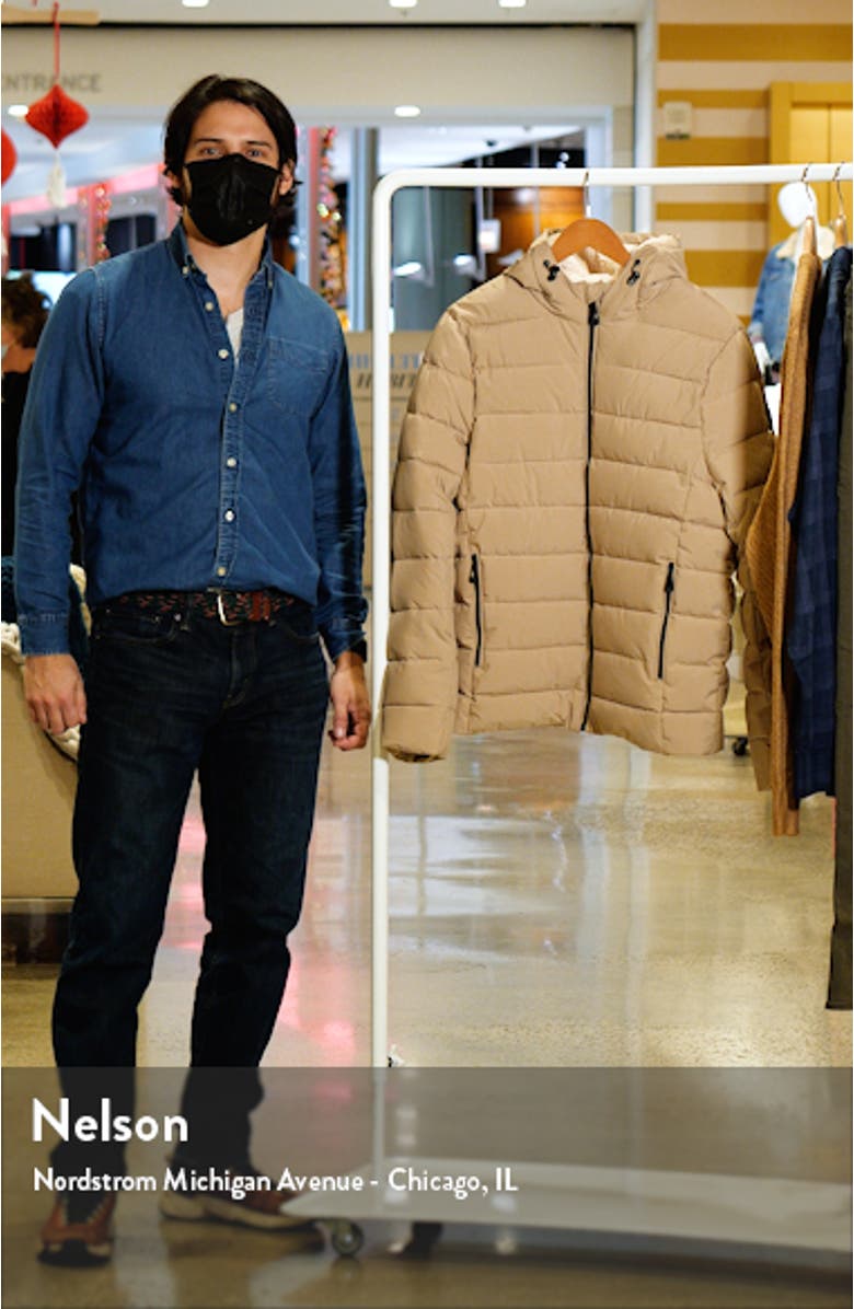 High Pile Fleece Lined Hooded Puffer Jacket, sales video thumbnail