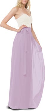 Joanna August Whitney Chiffon Wrap Maxi Skirt