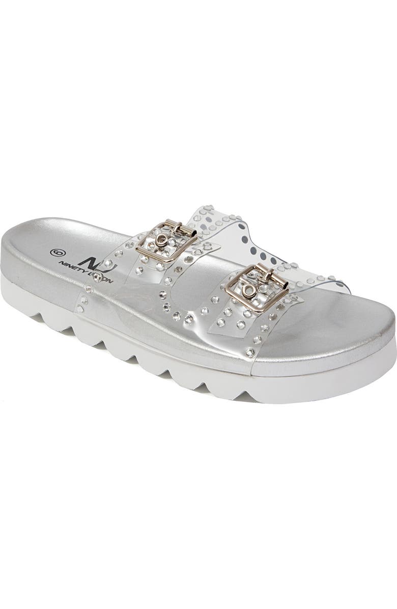 NINETY UNION Havan Buckle Sandal, Main, color, Silver