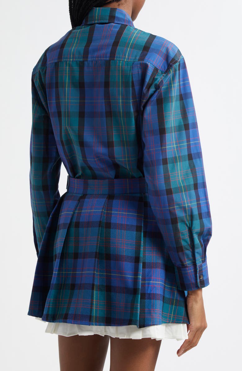 Melody Ehsani Gwen Button-Up Shirt with Tie, Alternate, color,