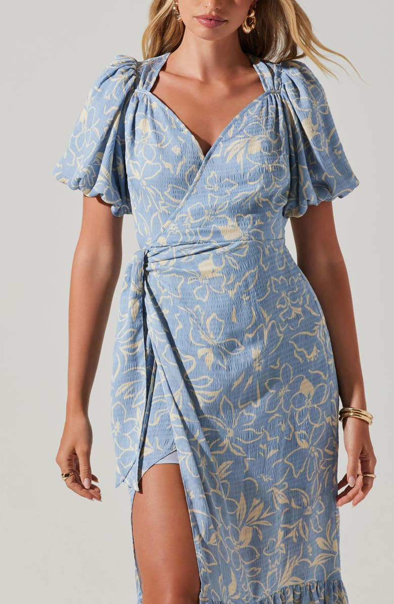 astr the label bow tie ruffle dress