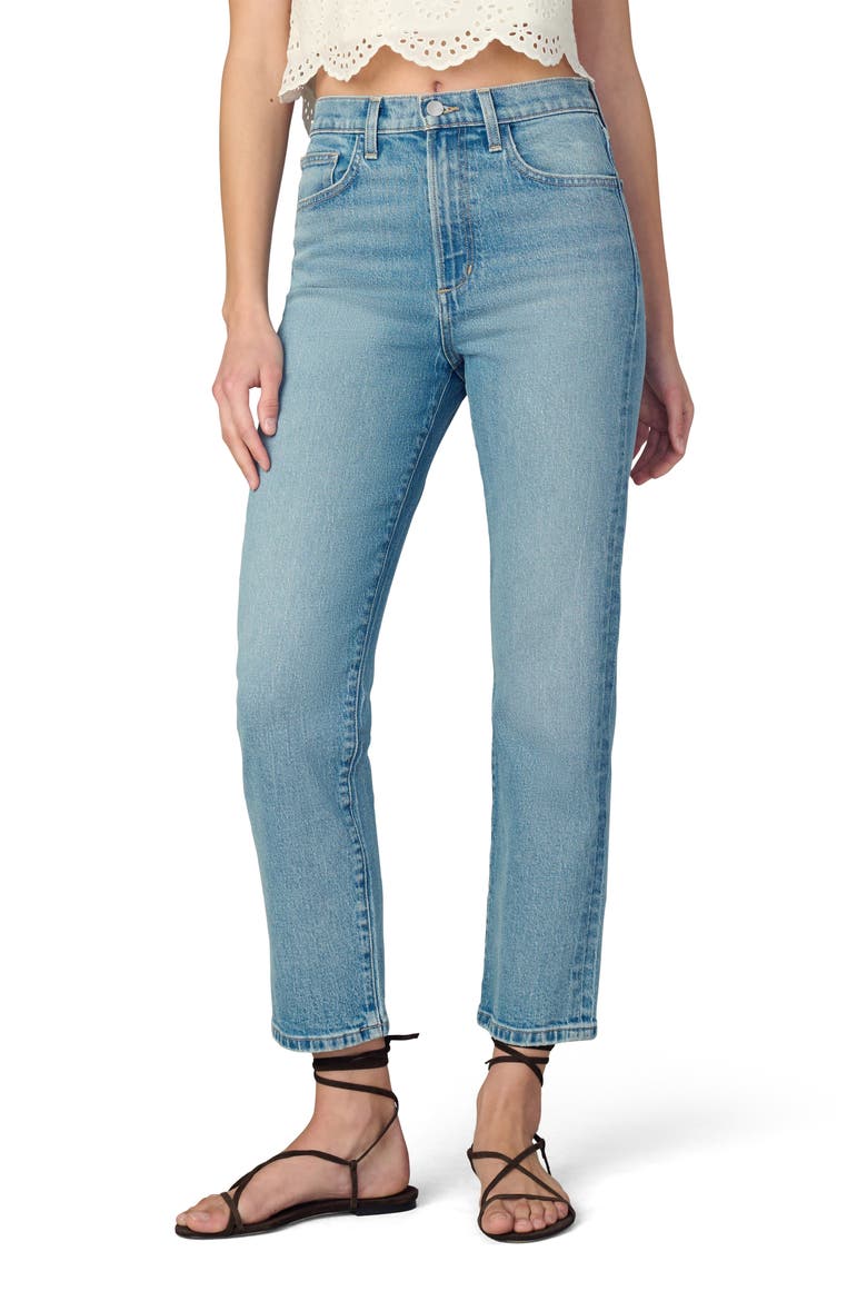 The Margot High Waist Ankle Slim Straight Leg Jeans, Main, color, PROMISING