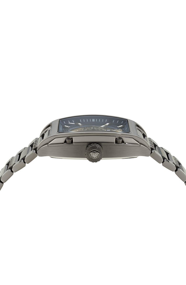 Versace Dominus Bracelet Watch, 42mm, Alternate, color, Ip Gunmetal