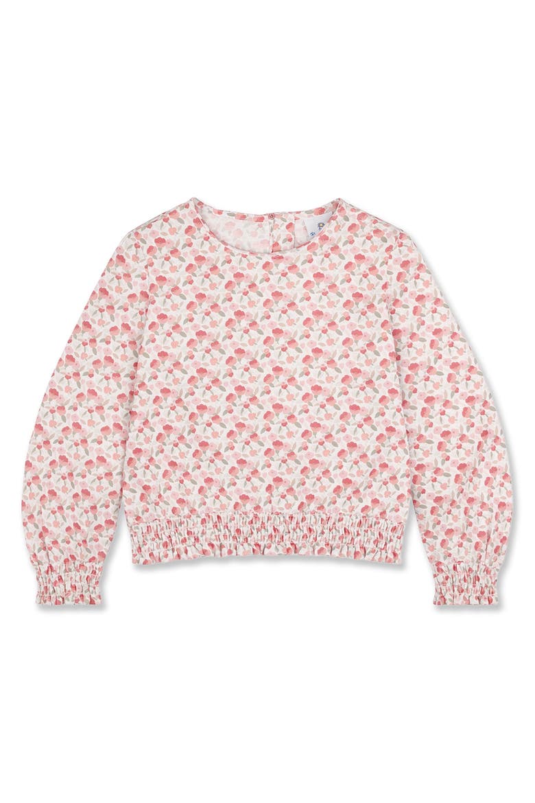 Floral Top with Rouching, Main, color, Pink Floral