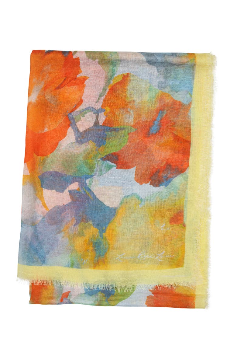 Floral Wrap, Alternate, color, Lemon Sorbet