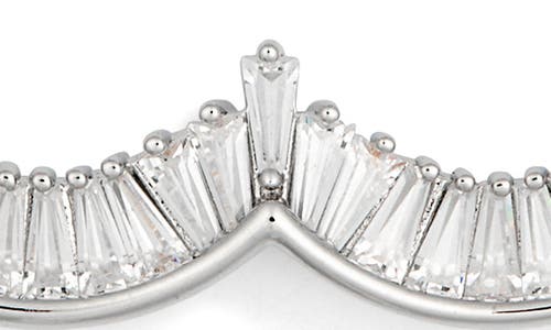 Eye Candy Los Angeles Ayesha Cubic Zirconia Flower Outline Brooch