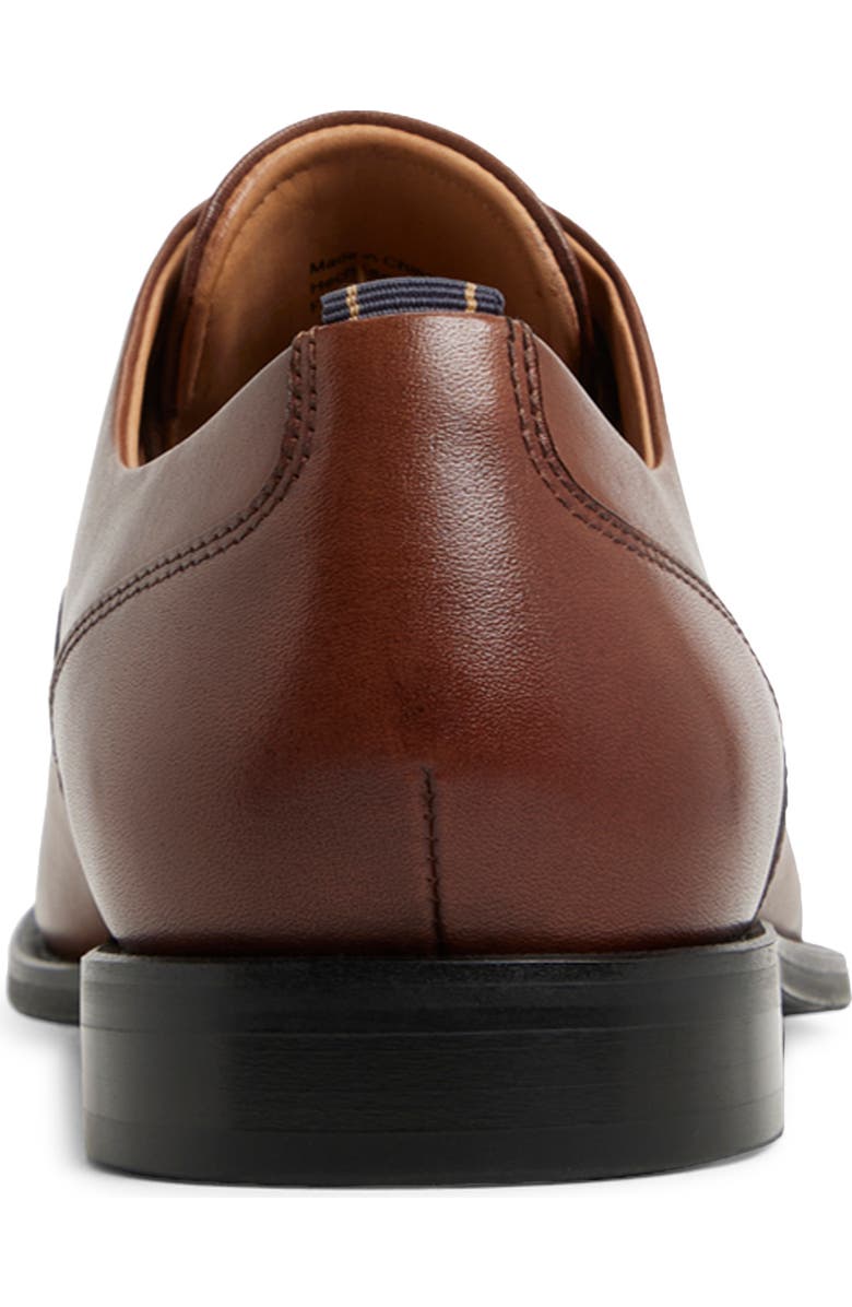 Brooks Brothers Cassel Cap Toe Oxford, Alternate, color, Cognac Leather Smooth