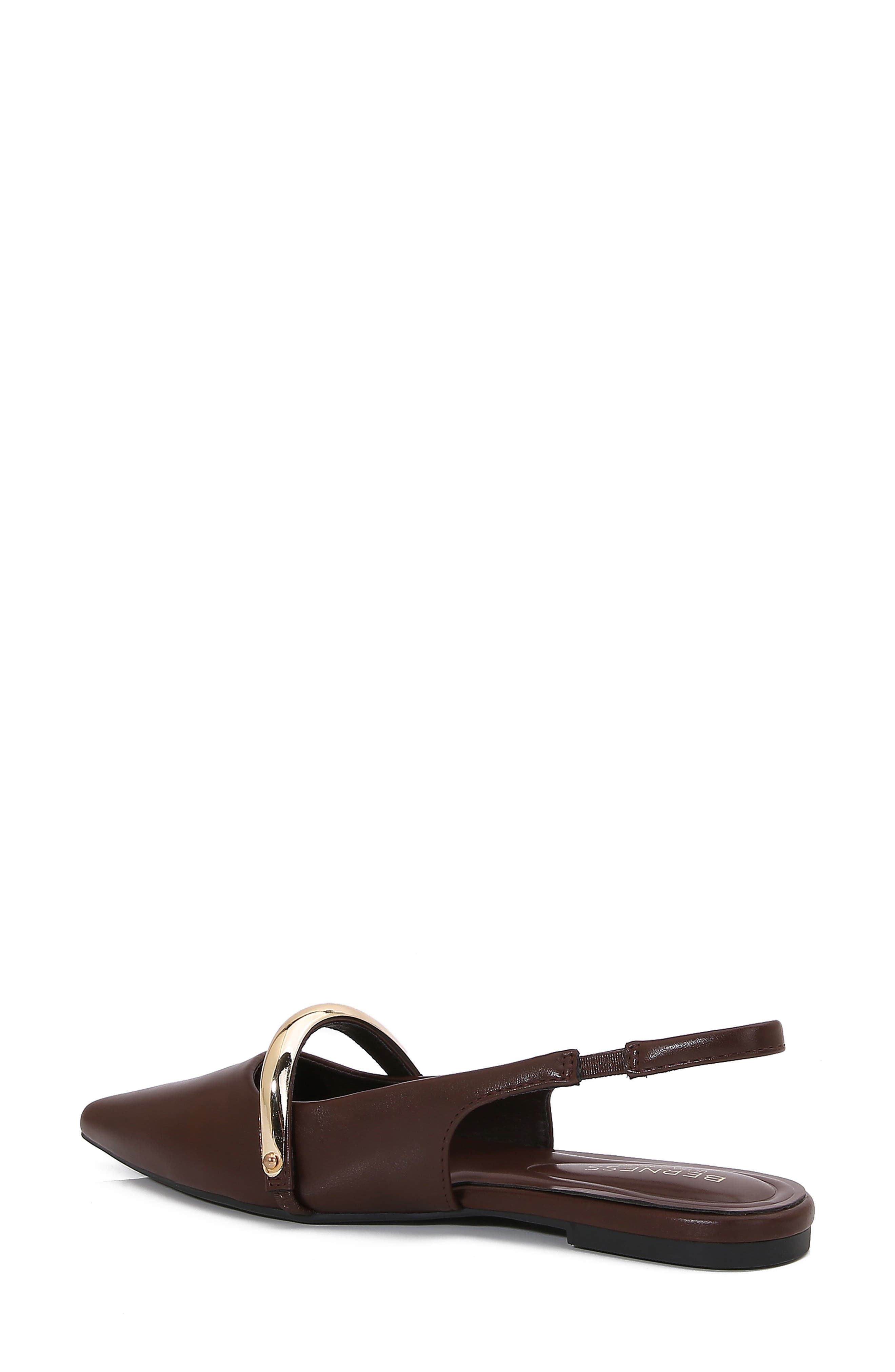 Reina Slingback Flat, Alternate, color, BROWN