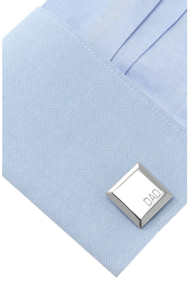 Dad Cuff Links, Alternate, color, SILVER