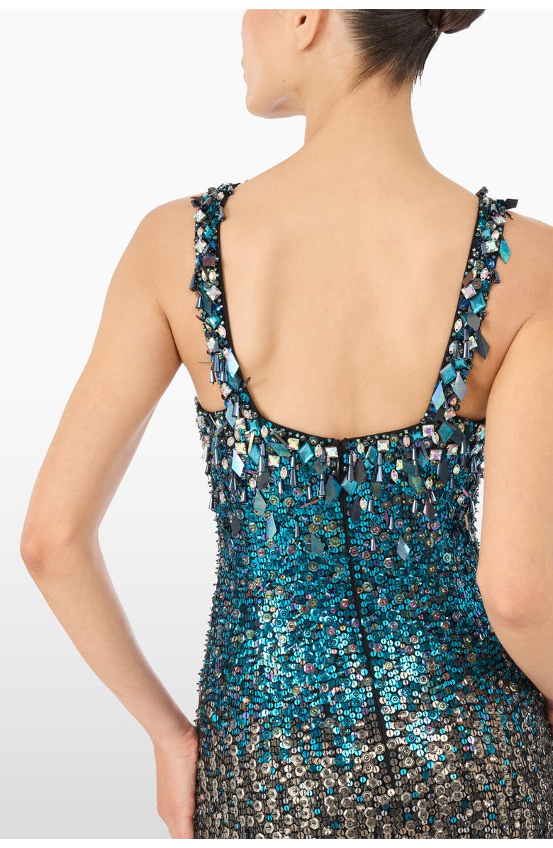 Jenny Packham Decora Sequin-Embellished Maxi Dress, Alternate, color, Liquorice