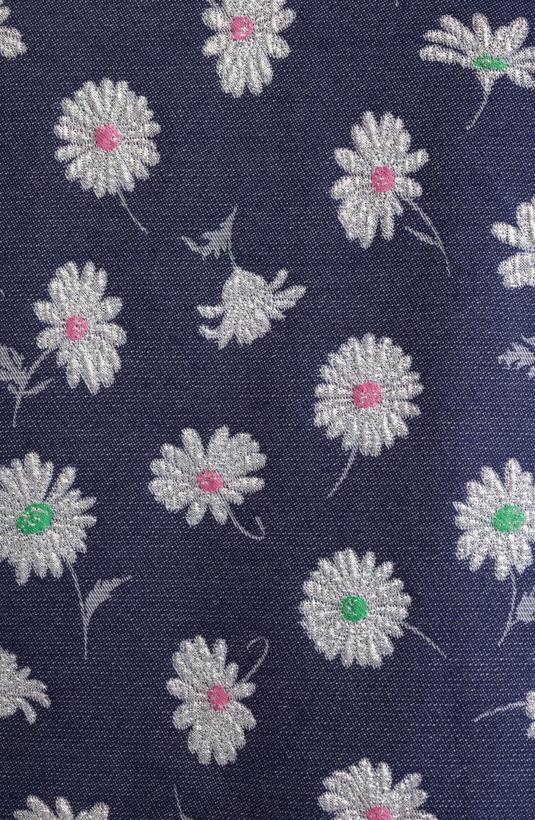 Lilly Pulitzer<sup>®</sup> Joey Metallic Floral Cotton Blend Dress, Alternate, color, Low Tide Navy Petal