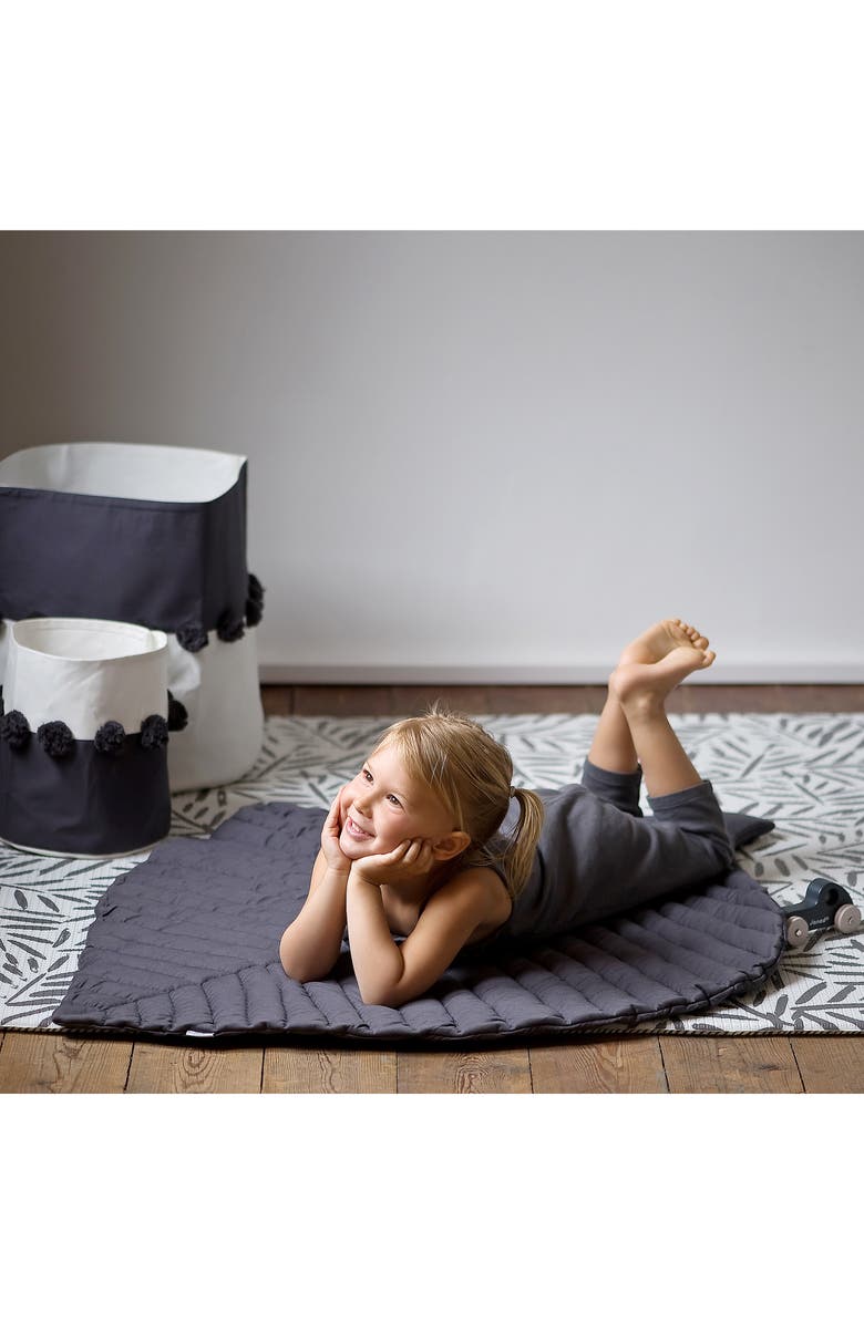 Toddlekind Organic Cotton Leaf Play Mat, Alternate, color, 