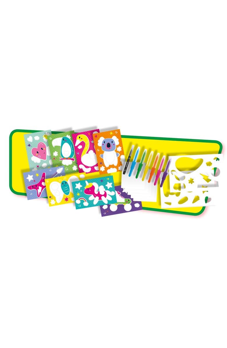 SES Creative Blow Airbrush Graffiti Kit Diy Art & Craft Set, Age 6+, Alternate, color, 