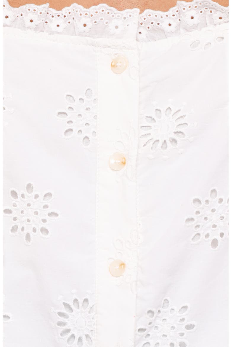 Kairi Eyelet Puff Sleeve Top, Alternate, color, WHITE BRODERIE