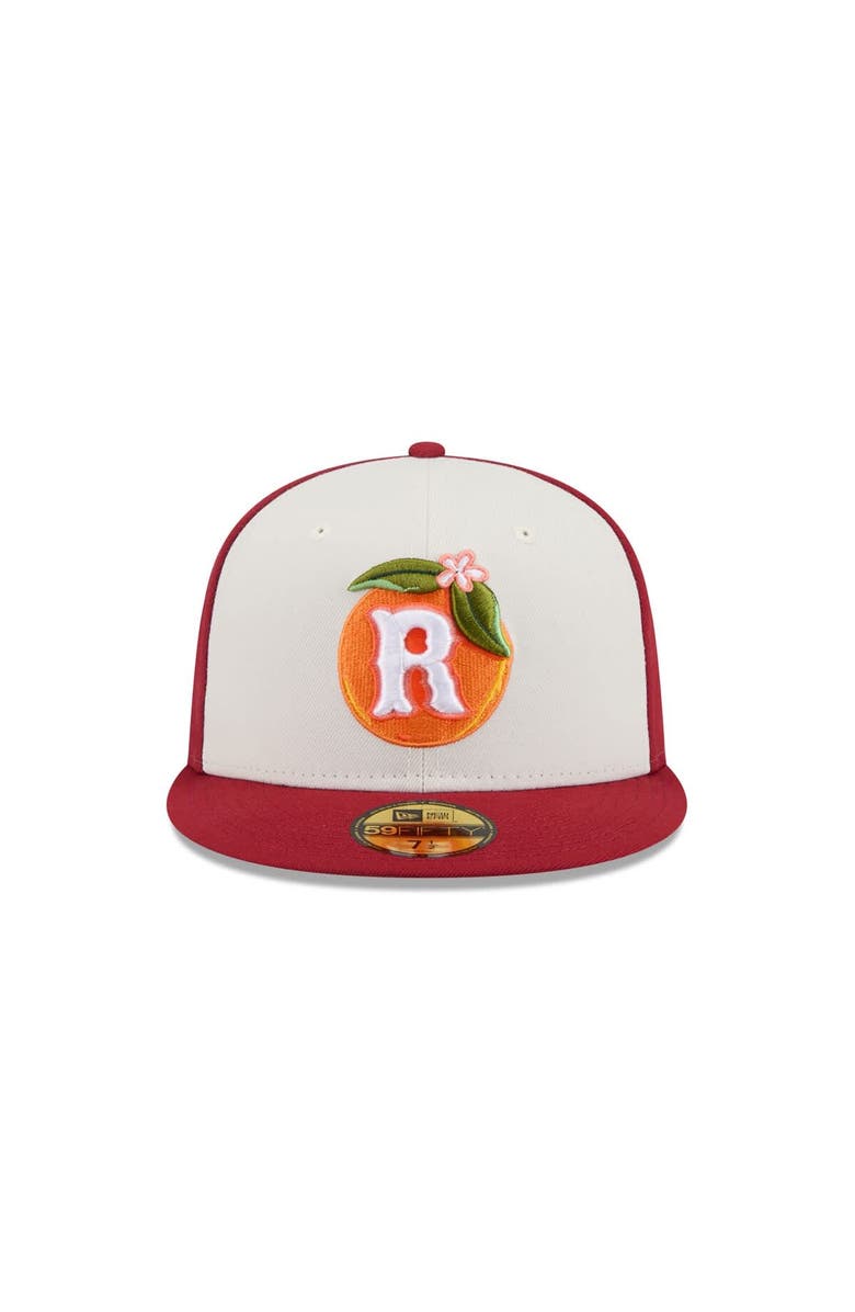 New Era Men's New Era  Cream Inland Empire 66ers Theme Nights 59FIFTY Fitted Hat, Alternate, color, 