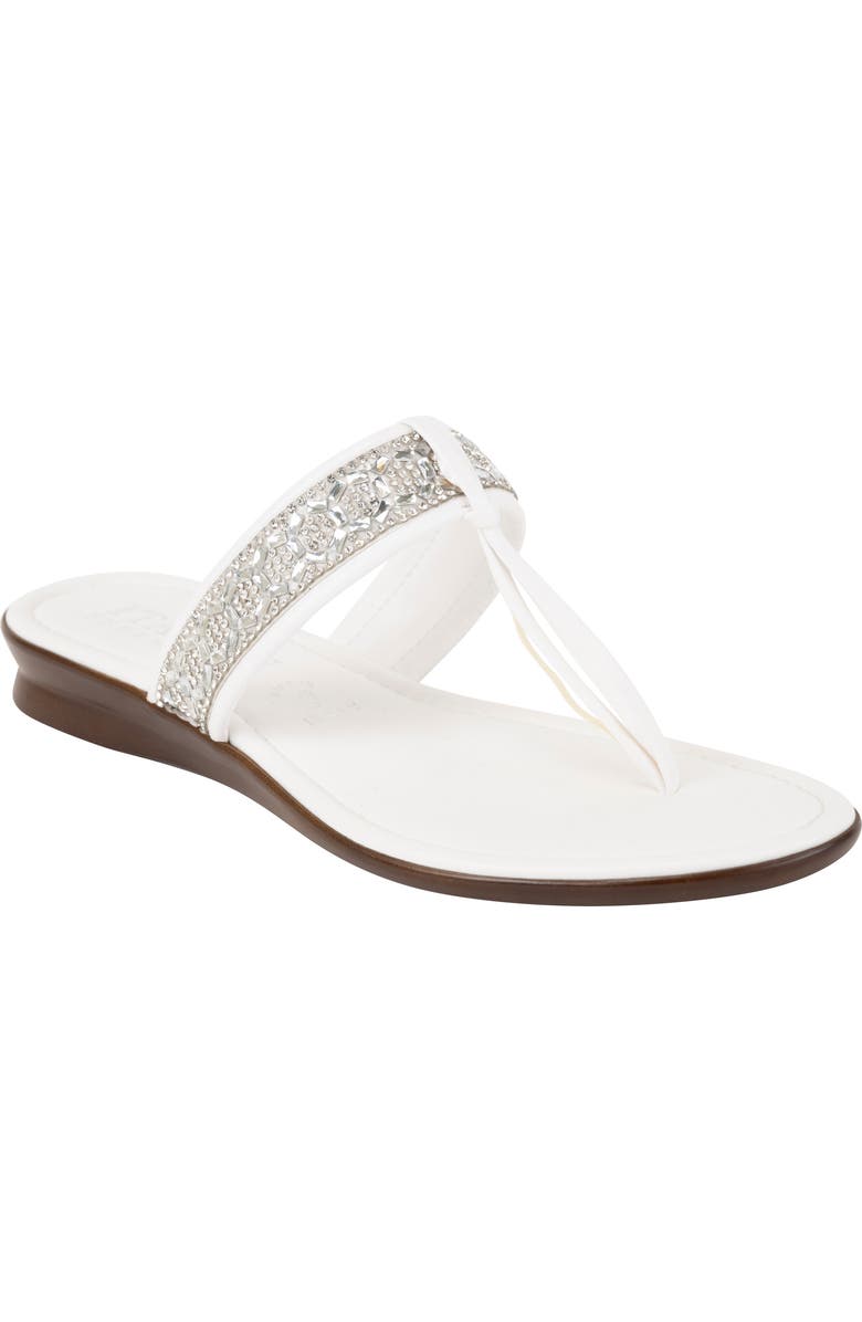 ITALIAN SHOEMAKERS Udella Flip Flop, Main, color, White