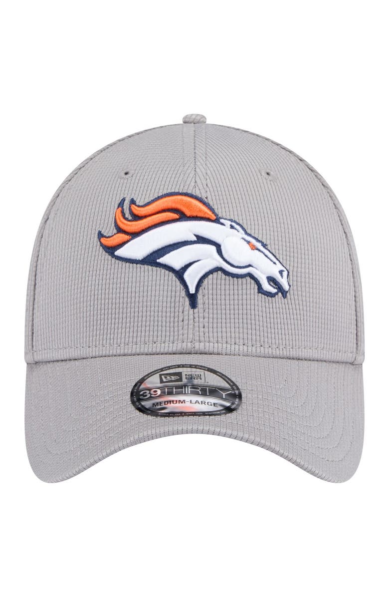 New Era Men's New Era Gray Denver Broncos Active 39THIRTY Flex Hat, Alternate, color,