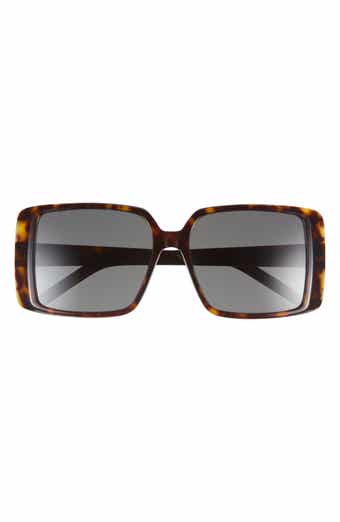 Saint Laurent 56mm Rectangular Sunglasses