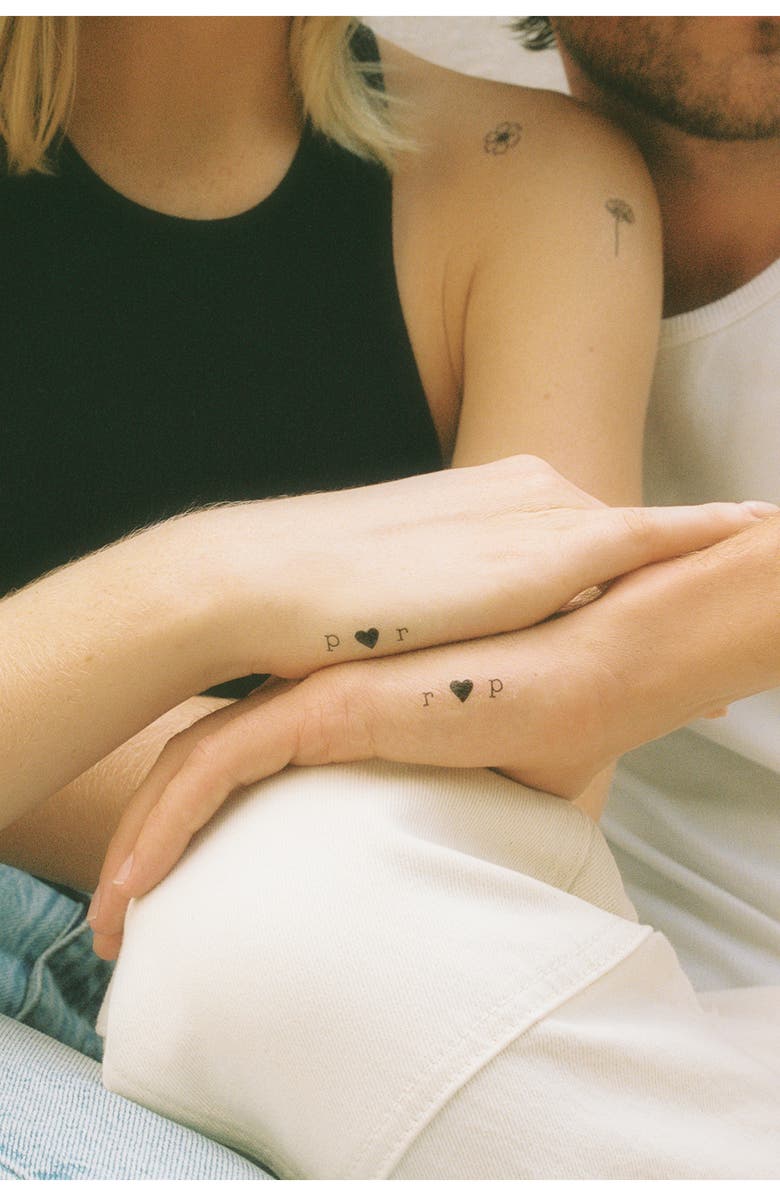 INKED by Dani Make it Yours Temporary Tattoos, Alternate, color, Black