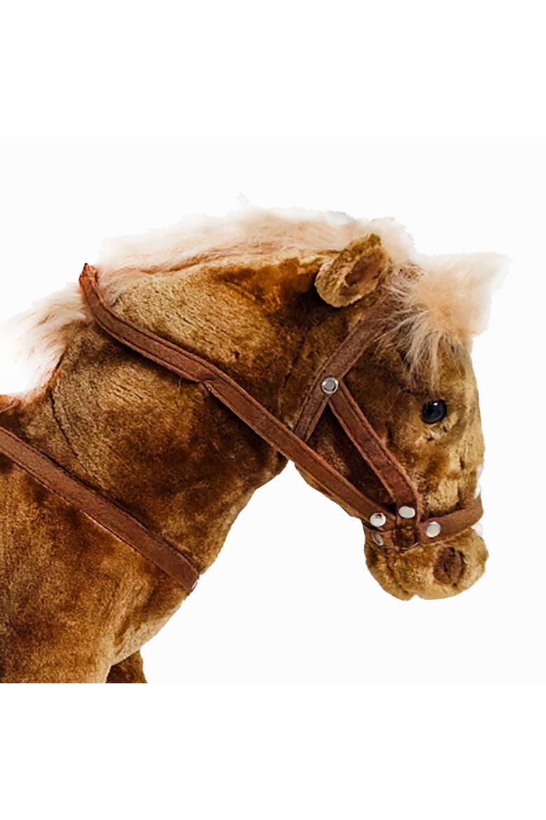 Music Standing Horse Brown & White, 34 Inches, Kids, Alternate, color, Multicolored
