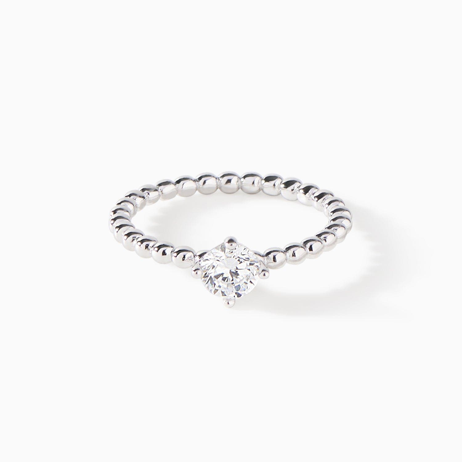 Sterling Silver/White CZ