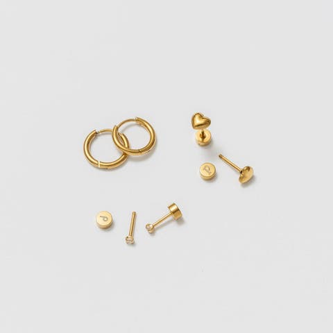 Tiny Stack Earring Set