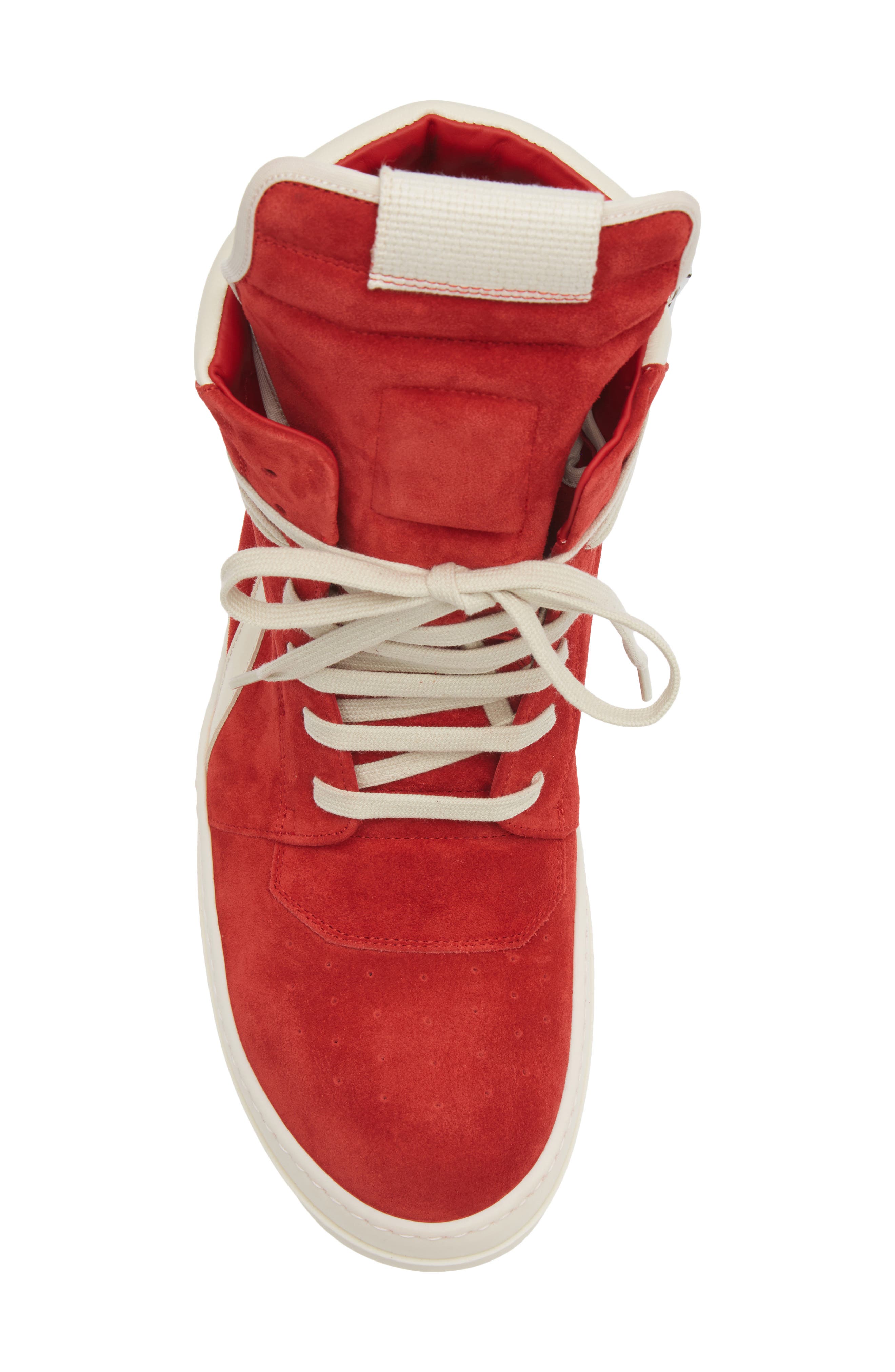 Rick Owens Geobasket High Top Sneaker, Alternate, color, Carnelian/ Milk/ Milk