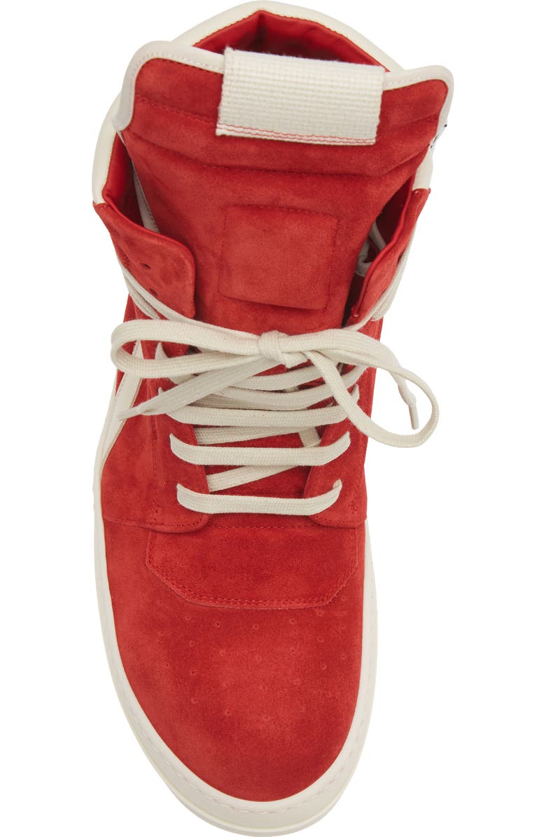 Rick Owens Geobasket High Top Sneaker, Alternate, color, Carnelian/ Milk/ Milk