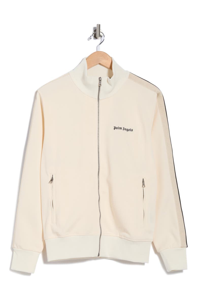 Classic Logo Track Jacket, Alternate, color, BUTTER/ BLACK