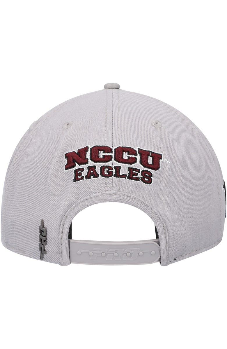 PRO STANDARD Men's Pro Standard  Gray North Carolina Central Eagles Evergreen NCCU Snapback Hat, Alternate, color, 