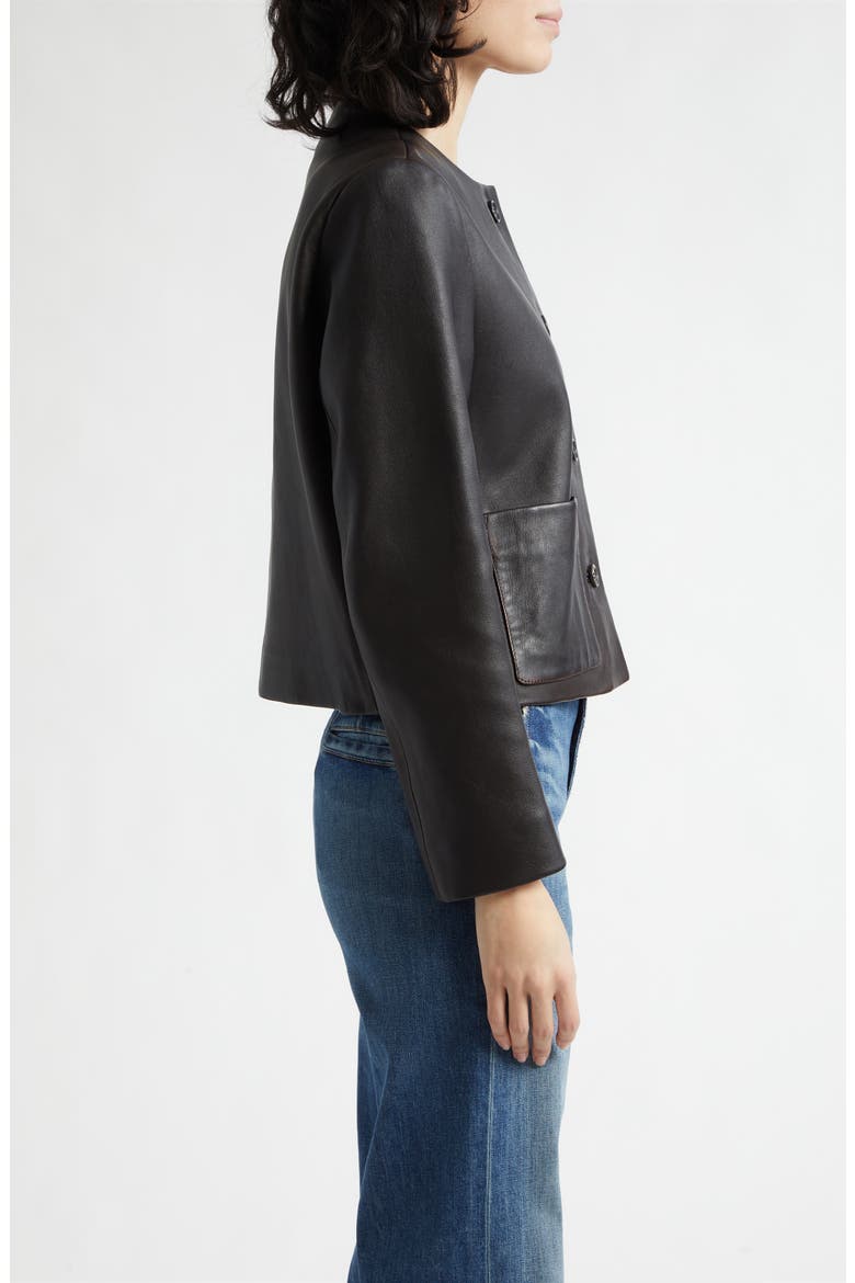 Ophelie Leather Jacket, Alternate, color, DISTRESSED BLACK